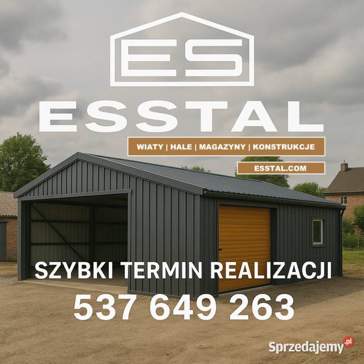 Garaż Blaszany RAL DREWNOPODOBNYSCHOWEK Wysoki Lębork