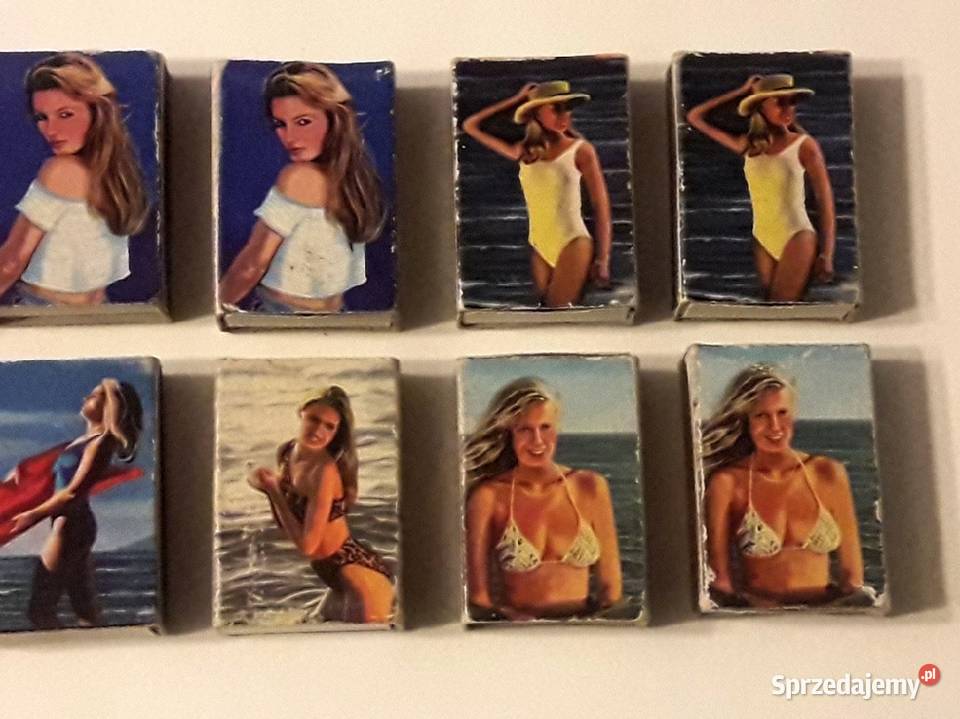 Zapałki pudełka zapałek dziewczyny i koty Piotrków Trybunalski