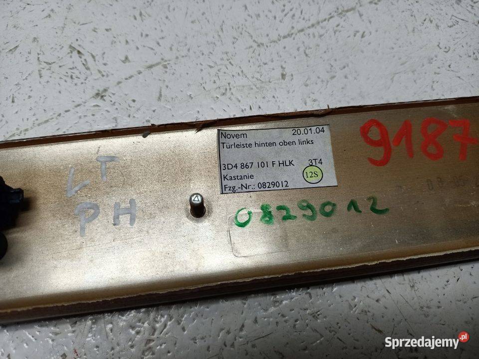 LISTWA DEKOR DRZWI DREWNO LEWY TYŁ 3D4867409 VW Skarżysko-Kamienna