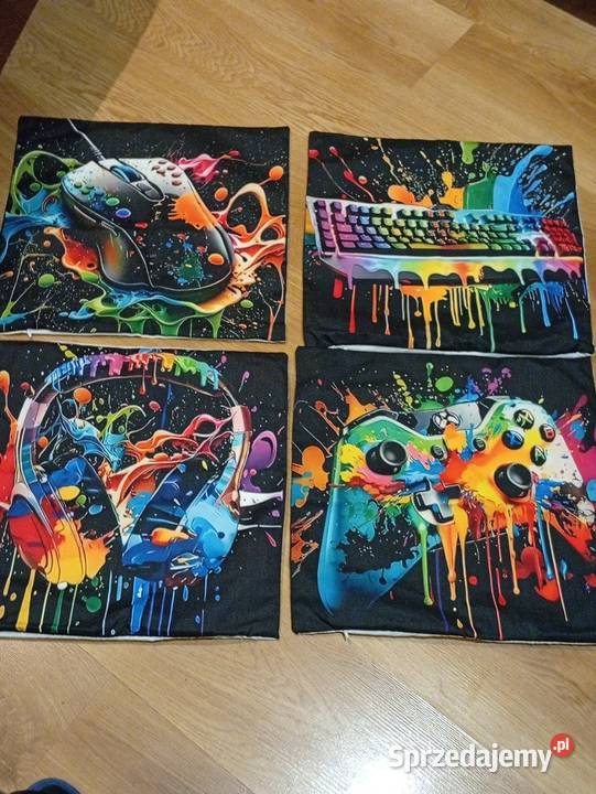 poszewki na poduszki 40x40 gamer Szczecinek sprzedam