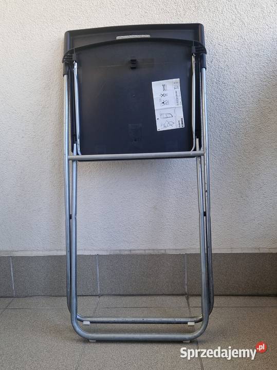 Krzesło składane Gunde z Ikea czarne Warszawa