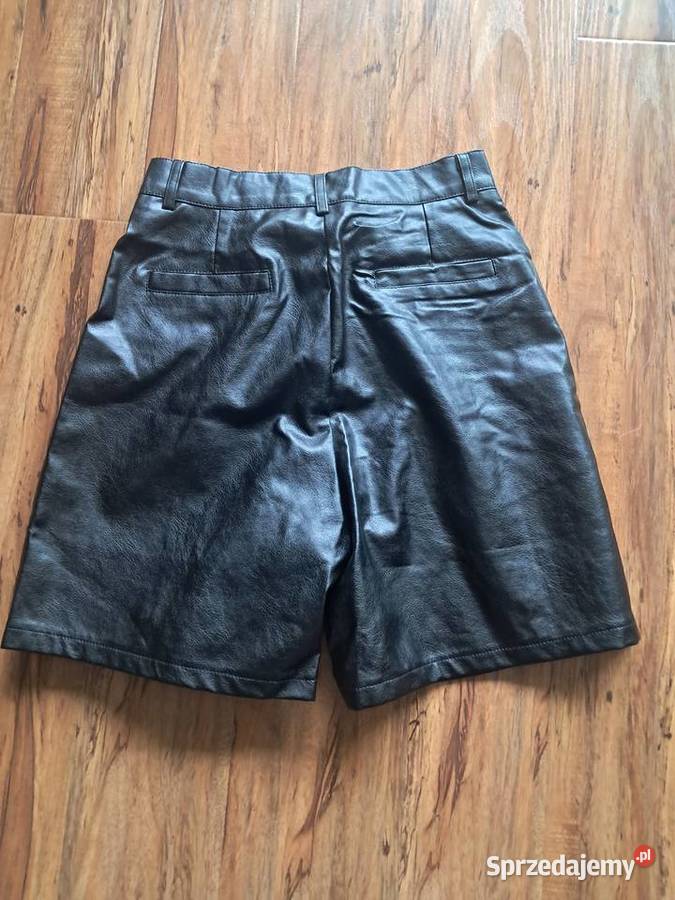 nowe czarne spodenki z ekoskóry rozmiar na metce Sandomierz sprzedam