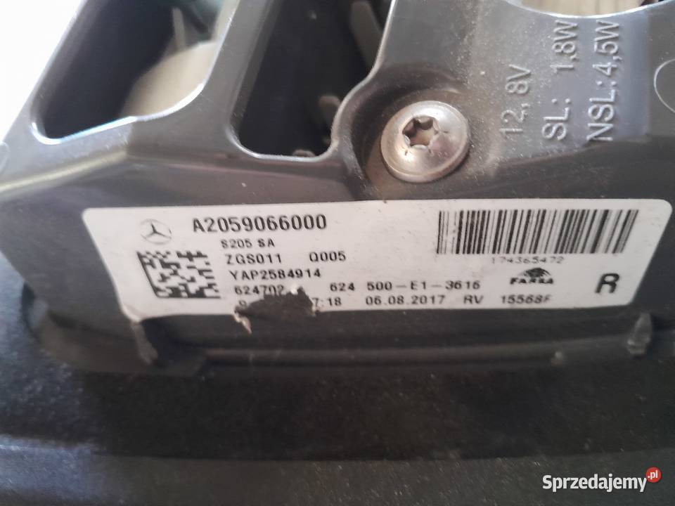 Lampa prawa tylna mercedes w205 A2059066000