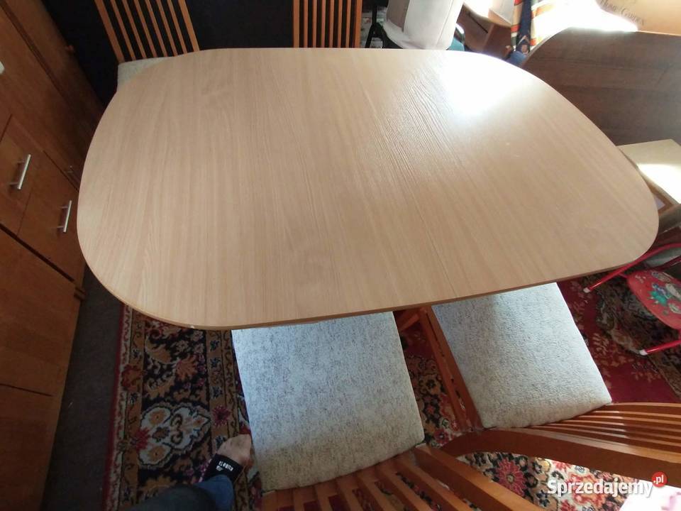 Sprzedam wyjątkowy stół rozkładany z 6 krzesłami 130cm Stoły Skotniki