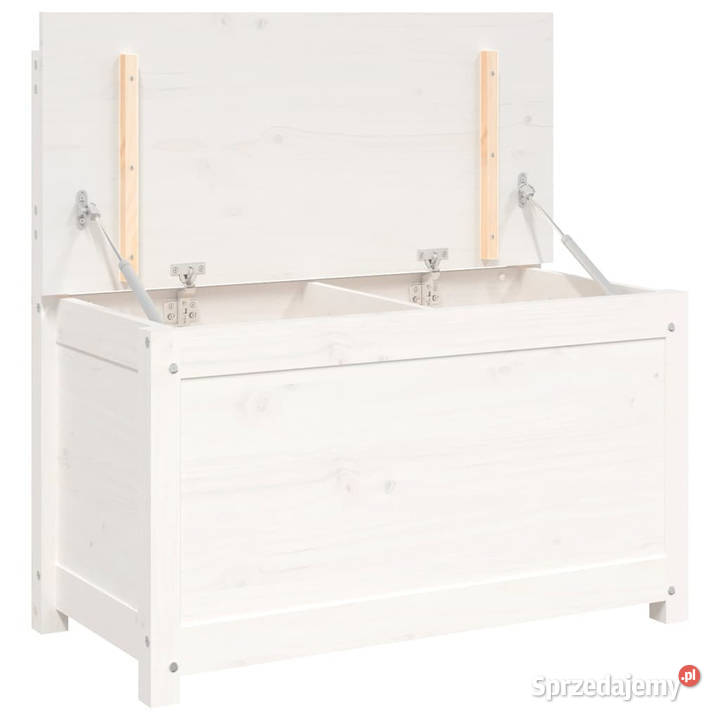 Ławka biała 80x41x77 lite drewno sosnowe