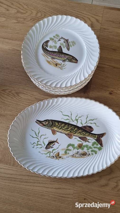 Serwis do ryb Ceramika Francuska Luneville Wola Podłężna