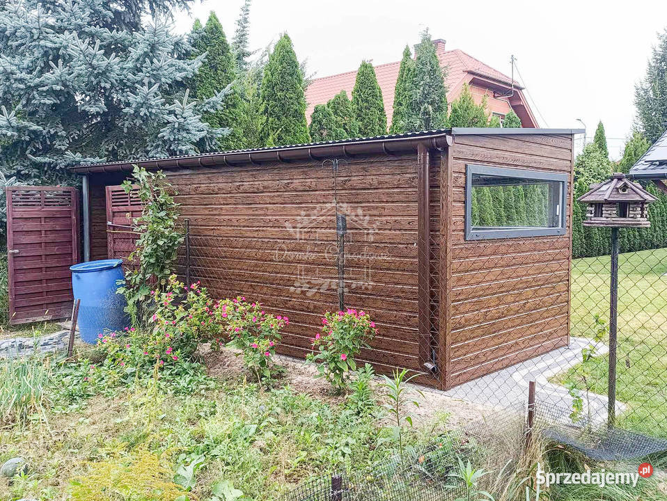 Schowek domek ogrodowy 45x25m wiata 18m drzwi 2x śląskie Wisła