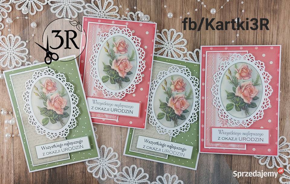 Kwiatowej kartki urodzinoweróżne wzory Zbójno
