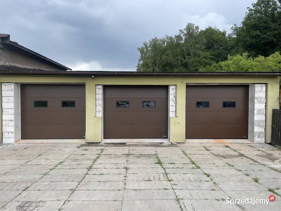 Brama garażowa segmentowa brąz 2500x2125 metal Limanowa