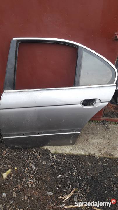 BMW 5 E39 SEDAN DRZWI LEWE TYŁ GOŁE SREBRNE Kielce