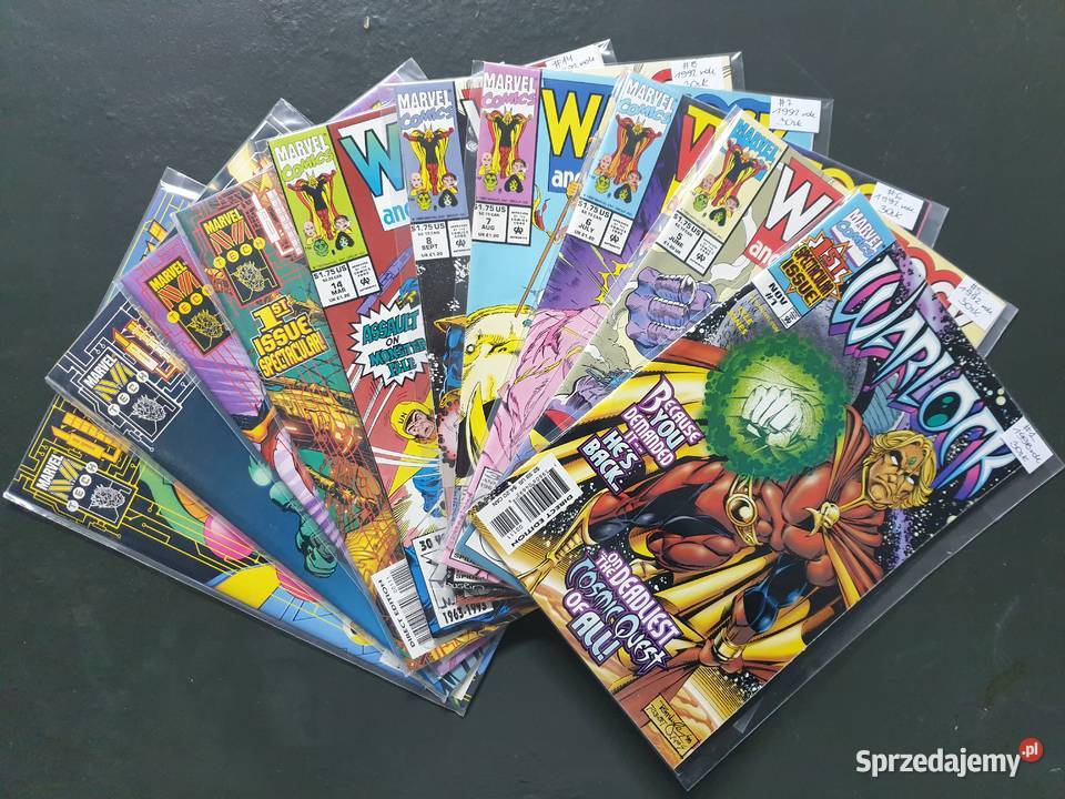 Warlock zestaw 10 oryginalnych komiksów Marvel Gdynia