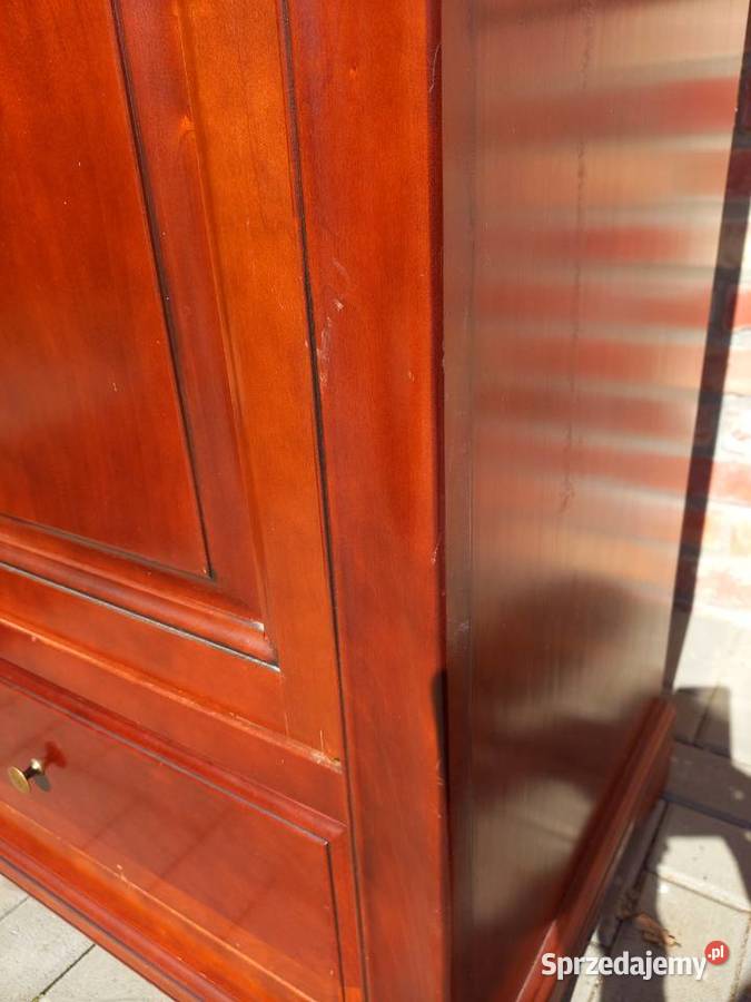 Szafa wąska z półkami i szufladą Garderoba do zachodniopomorskie Gawroniec