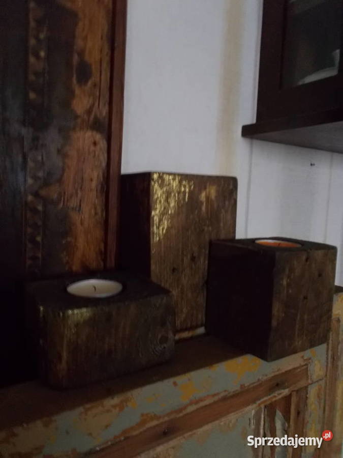 Rustykalny Komplet ŚwiecznikówRęczne Szczecin