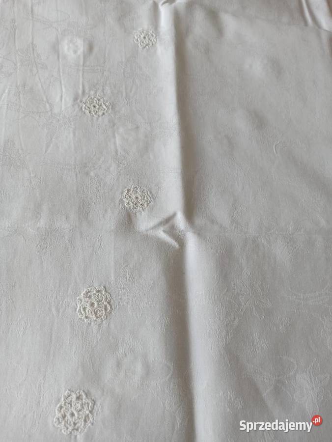 Obrus biały 100 bawełna duży 195x130 Białystok