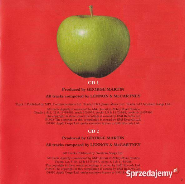 The Beatles 19621966 2xCD Apple Records 0777 7 2 płyty Biłgoraj