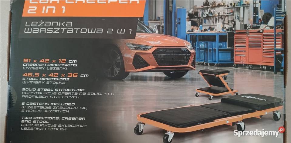 GT stołek leżanka warsztatowa 2 w 1 150 NOWA warmińsko-mazurskie Ełk