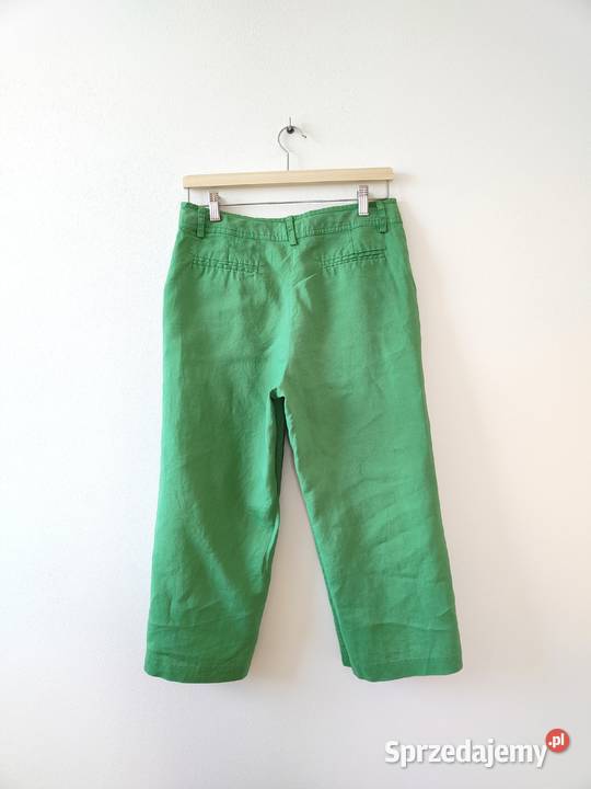 Szerokie rybaczki Vintage Zielone Ramie Rozmiar 38(M) Jasło sprzedam