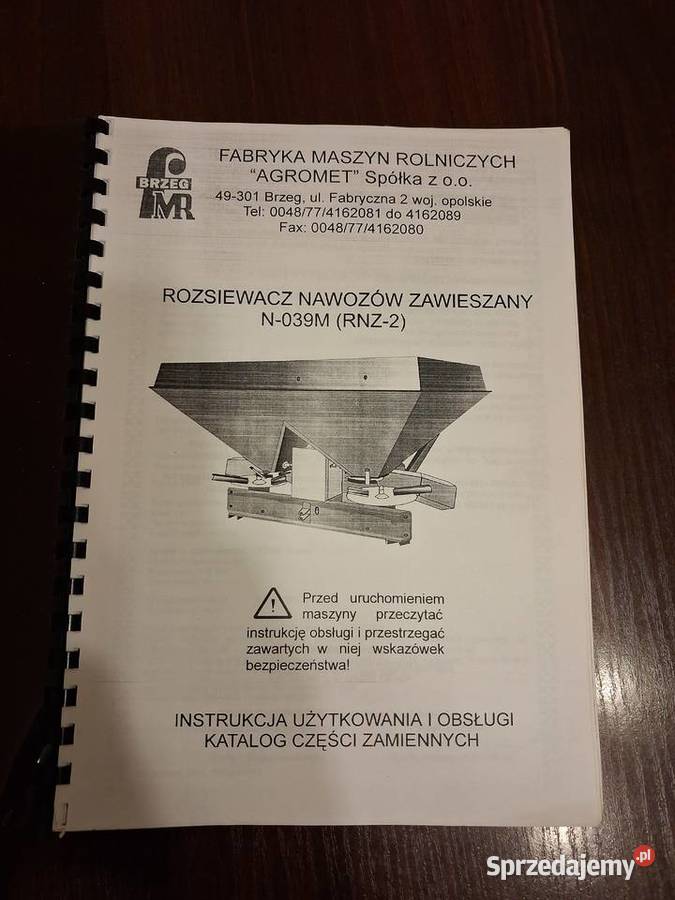 rozsiewacz unia agromet Sędzin-Kolonia