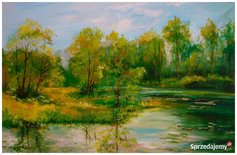 wodą obraz olejny 6397 Błonie