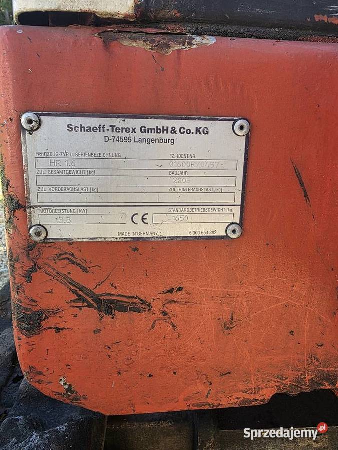 Minikoparka Terex umowa kupnasprzedaży Rok produkcji 2005 Osielec