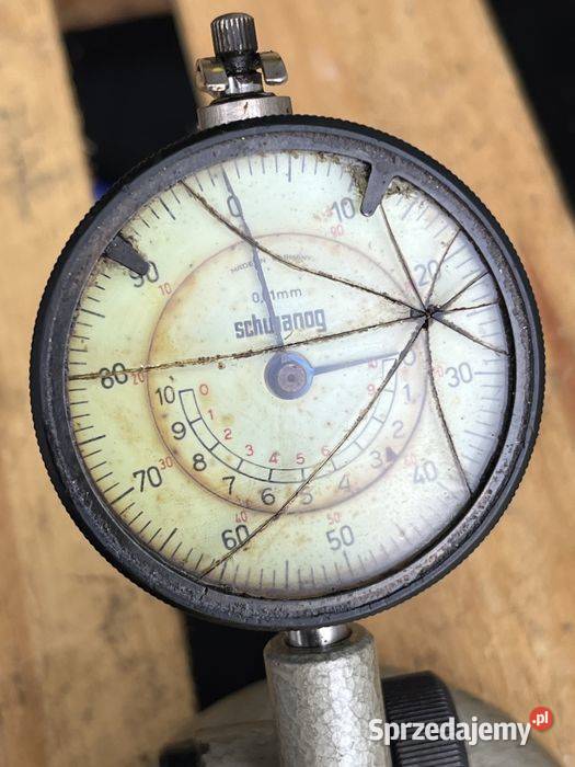 Grubościomierz zegarowy Schwanog 001 mm Made in Pozostałe Przyrządy miernicze Tuliszków