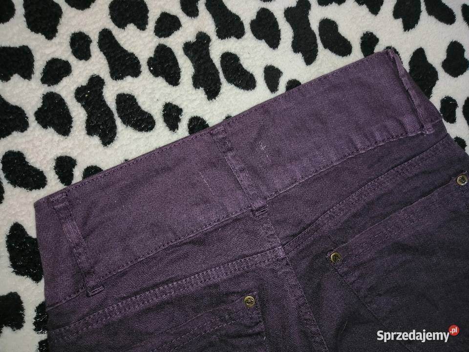 BERSHKA spodnie jeansowe dżinsy zwężane rurki Leszno