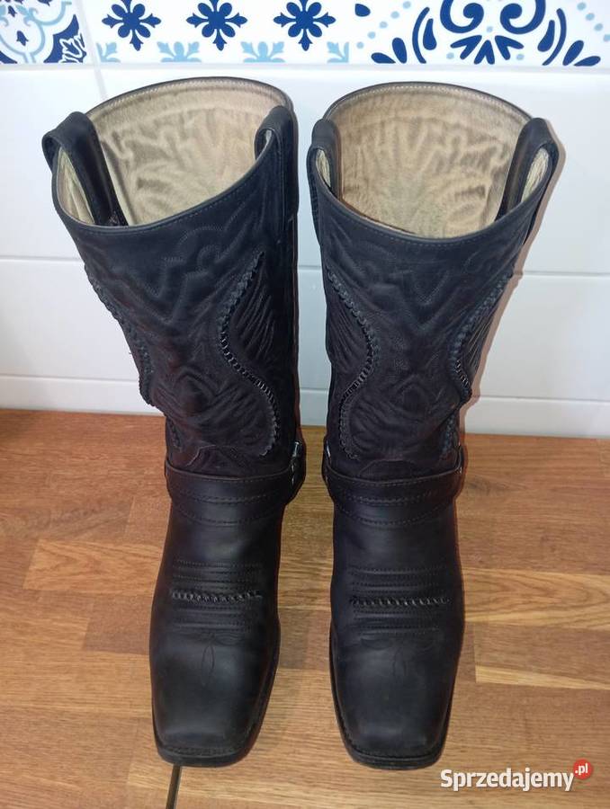 Sancho 5859 negro cowboy boots kowbojki śląskie Ruda Śląska sprzedam