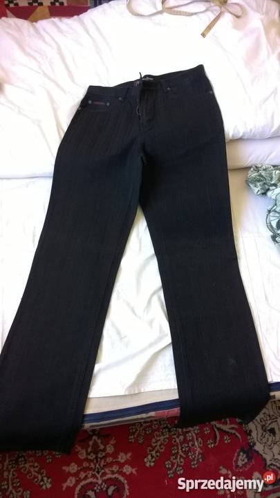 Spodnie męskie jeans czarne białe Marki sprzedam