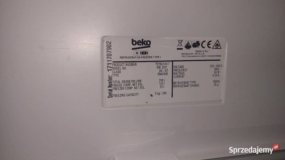 Lodówka do zabudowy Beko Poznań
