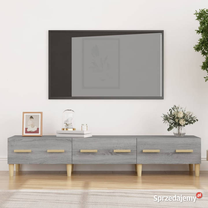 Szafka pod telewizor szary dąb sonoma 150x345x30 mazowieckie