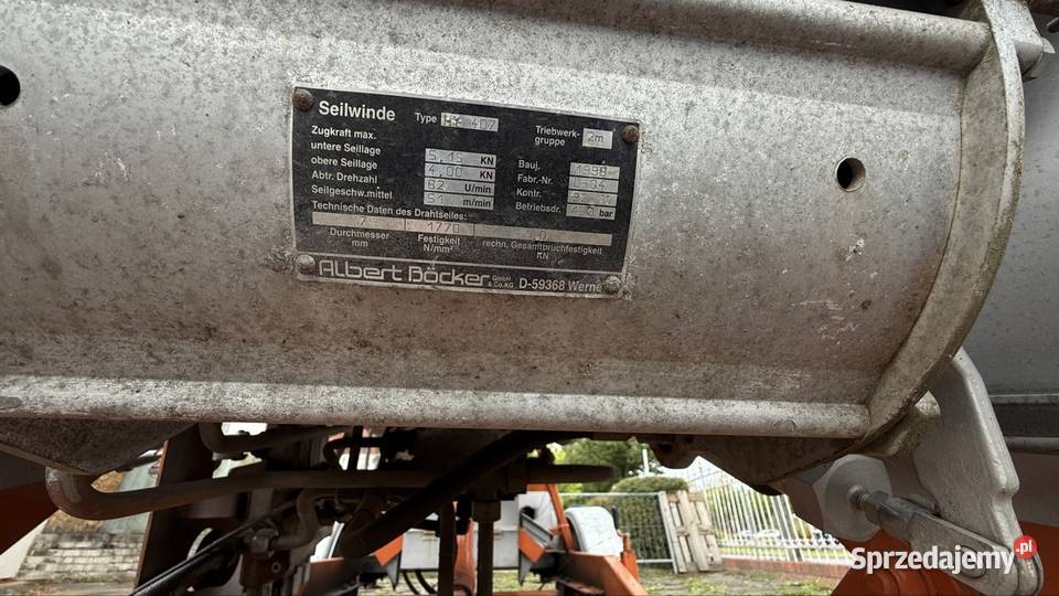 Winda Dekarska drabina podajnik Brocker 33m nieuszkodzony Gubin