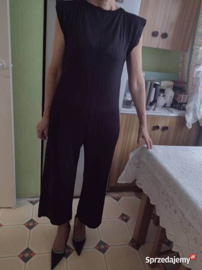 36S ZARA Czarny kombinezon biznesowy z Madrytu Kraków