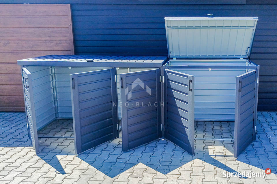 Zabudowa koszy na śmieci wiata obudowa pomorskie Gdynia