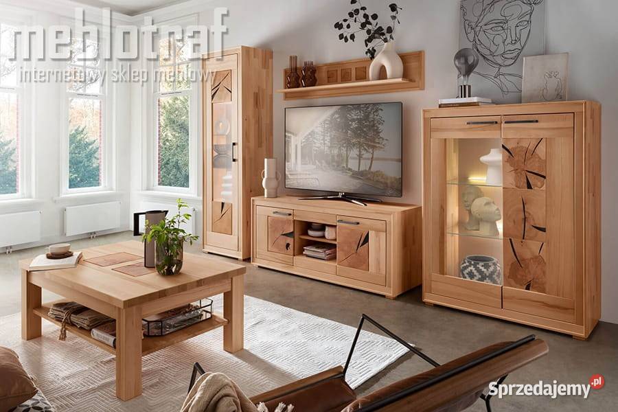 Pełna prostoty KOMODA 2 drzwiowa buk olejowany mazowieckie Tarczyn