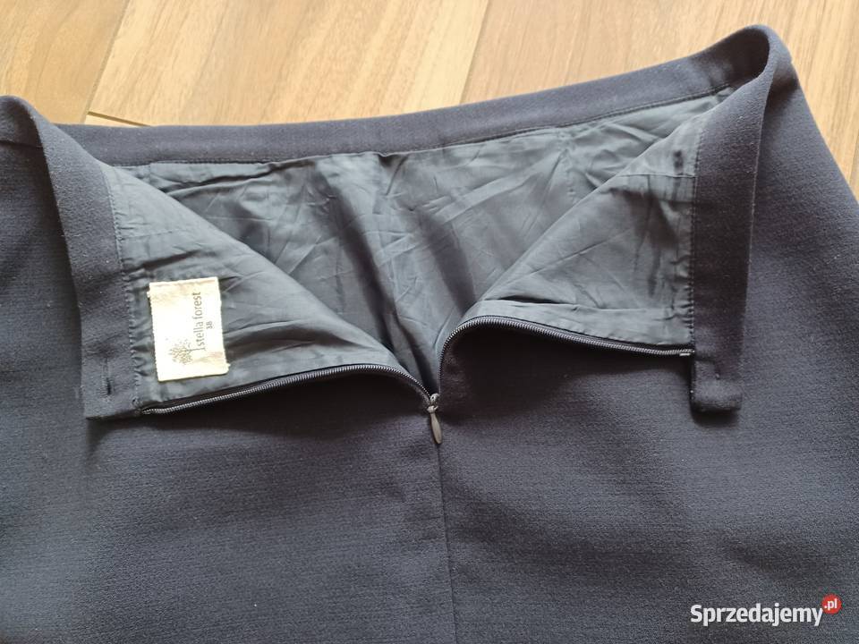 Spódnica elegancka granatowa rozmiar 38M bez wad