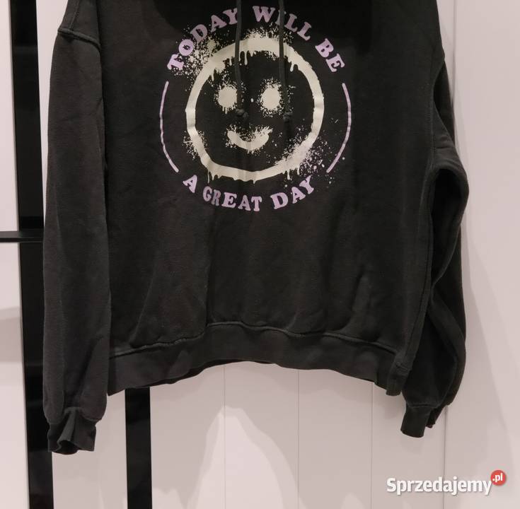 HM bluza nadruk 38 M Inny materiał