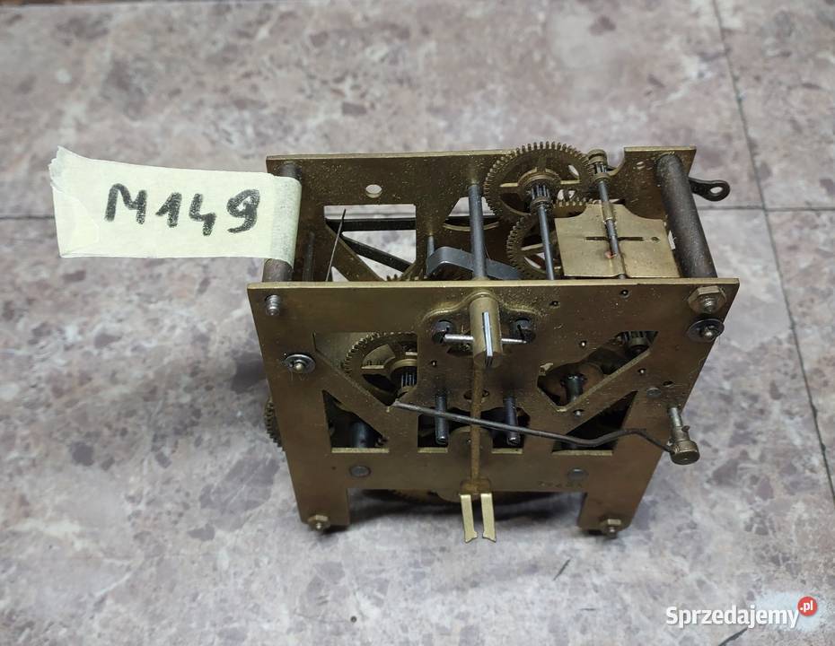 M149 Mechanizm starego zegara ściennego Mauthe Antyki Tczew