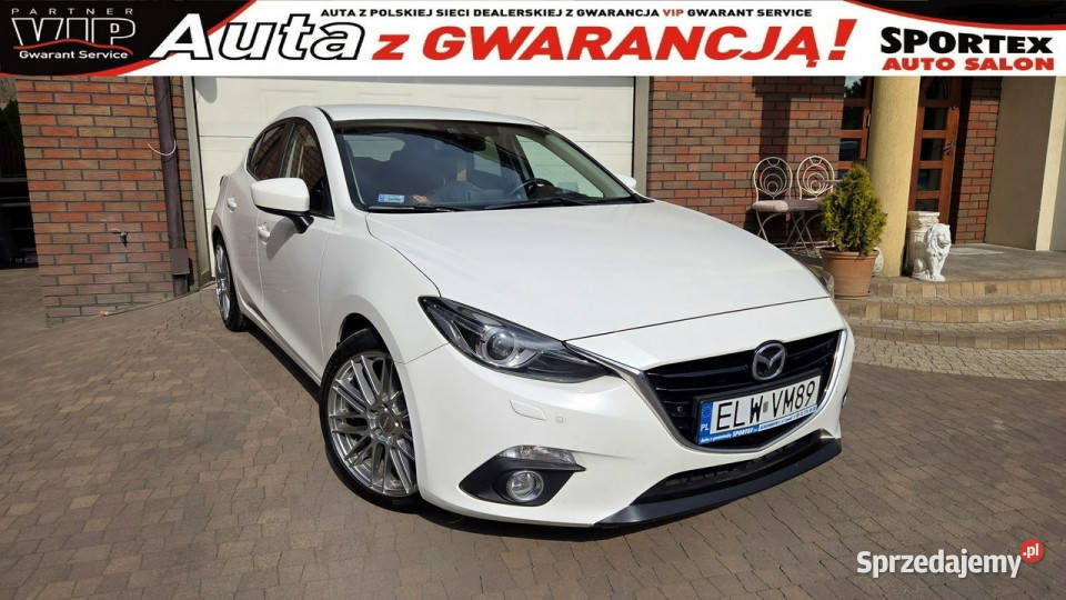 Mazda 3 20 165SkyActivNAWIGACJA HeadUpBIAŁA Aleksandrów Łódzki sprzedam
