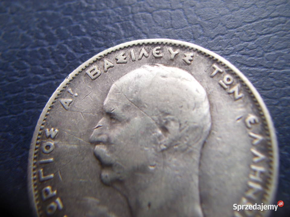 Stare monety 2 drachmy 1911 Grecja srebro