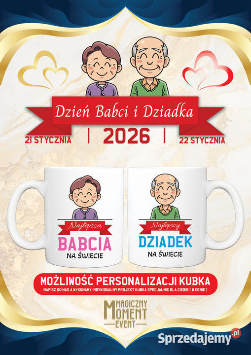 Kubki personalizowane Dzień Babci i Dziadka