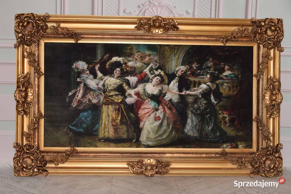 Francuski Bal Arystokracja Obraz na Materiale Kraków