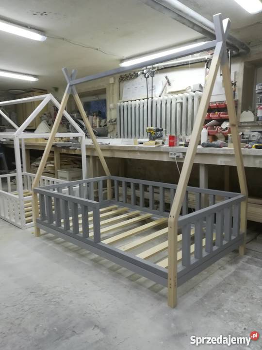 Łóżko TIPI pod materac 160x80 w stylu Gorlice sprzedam