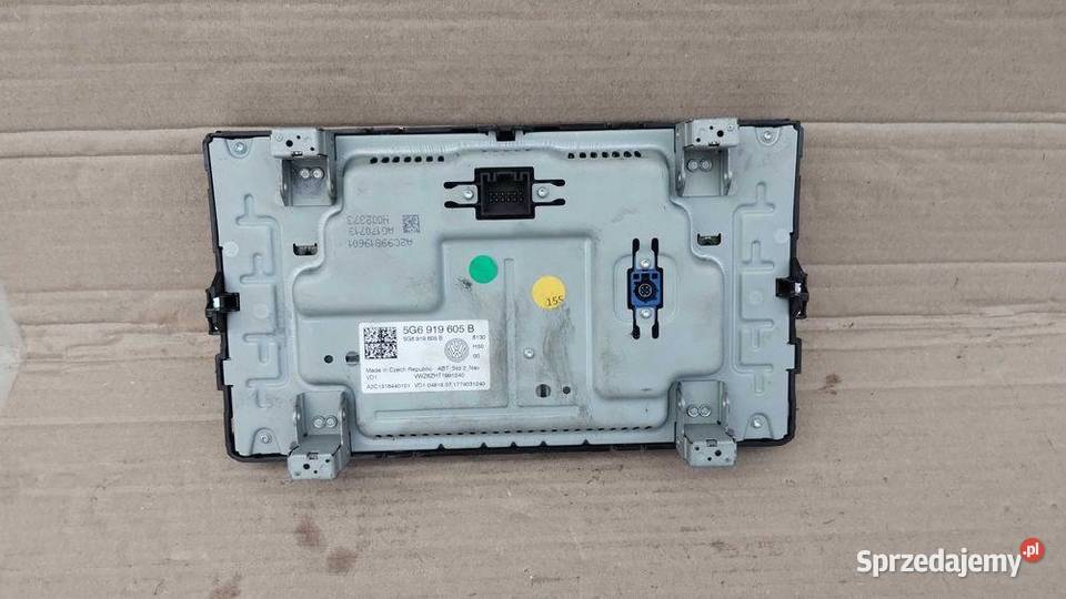 Monitor Ekran LCD Wyświetlacz Nawigacji Vw Golf osobowe Wyposażenie wnętrza
