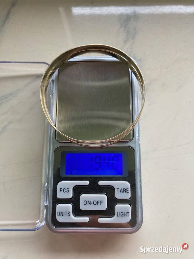 Komplet 2 złotych pięknych bransoletek złoto 14K Nisko