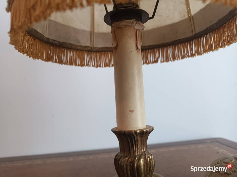 Lampa nocna brąz Lucien Gau Paris Budzyń