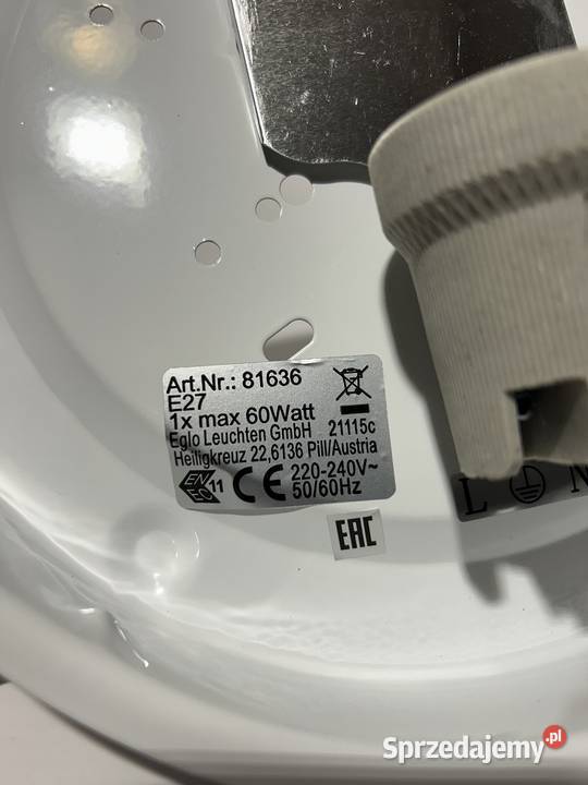 Klasyczny plafon ELLA 81636 EGLO