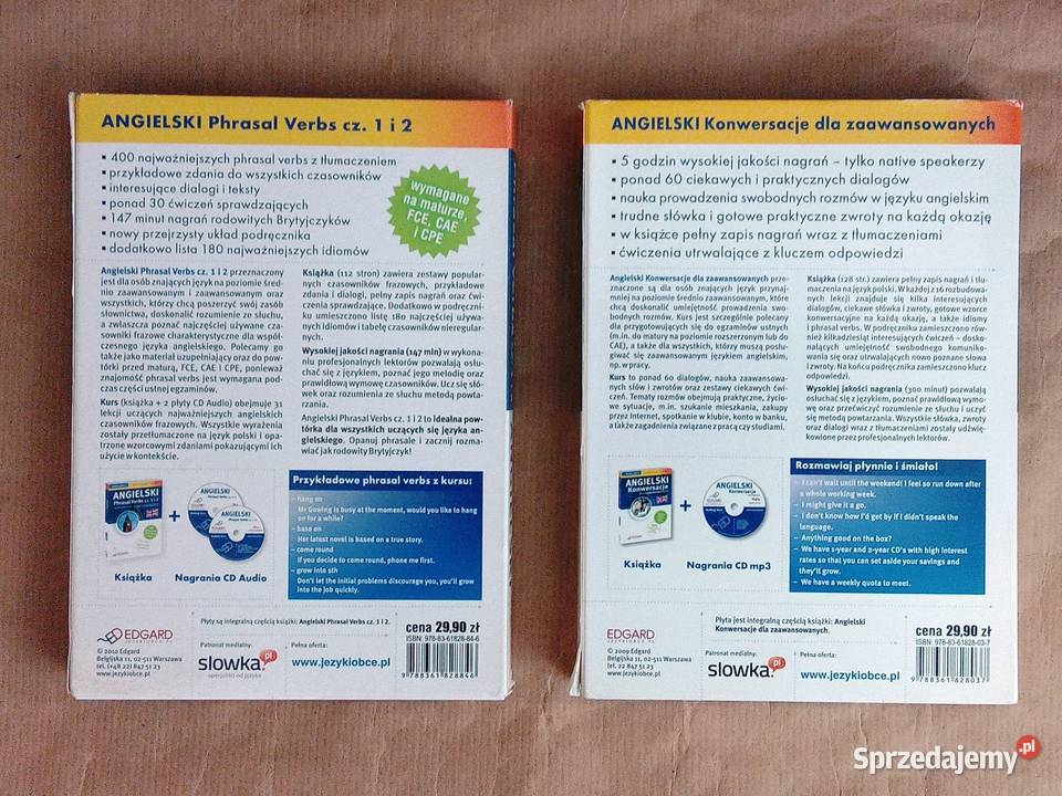Angielski Phrasal Verbs zestaw 2 pozycji Legionowo sprzedam