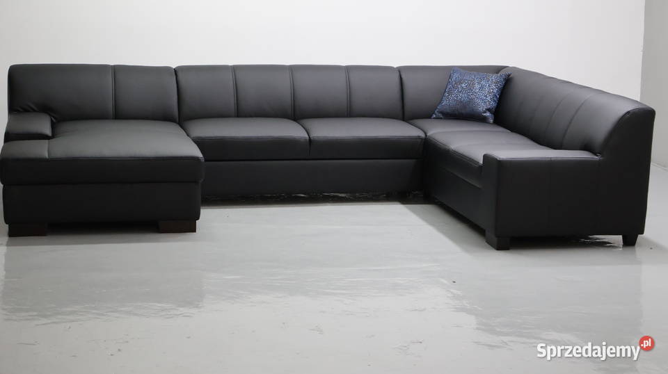 TSD nowy narożnik U funkcją spania czarna eko wielkopolskie Poznań