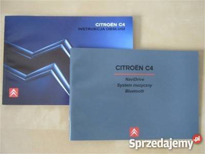 INSTRUKCJA OBSŁUGI CITROEN C4 radio Oryginalna warmińsko-mazurskie Piecki