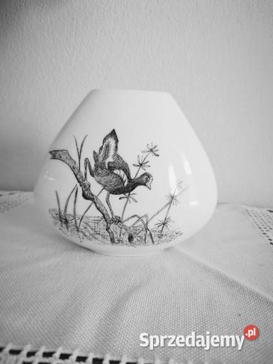Wyjątkowy porcelanowy wazon lata 60